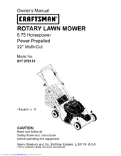 CRAFTSMAN 917.376153 Owner's Manual