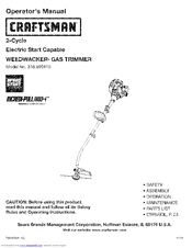 CRAFTSMAN Incredi-Pull 316.990110 Operator's Manual