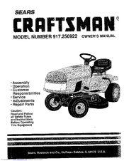 CRAFTSMAN 917.256922 Owner's Manual