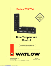 Watlow Electric 733 Series Service Manual