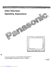 PANASONIC CT-35S21S Operating Instructions Manual