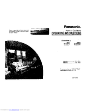 PANASONIC CS-C18B KP Operating Instructions Manual