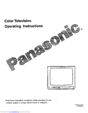 Panasonic CT-35F12T Operating Instructions Manual