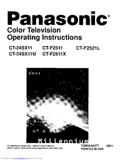 PANASONIC CT-F2511X Operating Instructions Manual