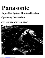 PANASONIC GAOO CT-32XF56 Operating Instructions Manual