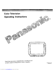 PANASONIC CT-27G30CT Operating Instructions Manual