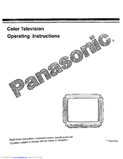 Panasonic CT-31G10 Operating Instructions Manual