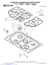 Jenn-Air JGC8536BDW10 Parts List