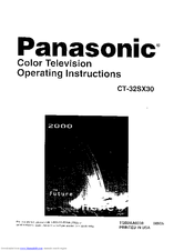 PANASONIC CT-32SX30 Operating Instructions Manual