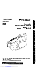 PANASONIC Palmcoder PalmSight PV-L691 Operating Instructions Manual