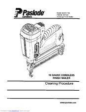 PASLODE IM200F 18 Cleaning Manual