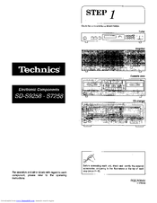 Technics SD-S9258 Instructions Manual