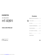 ONKYO HT-R391 Instruction Manual