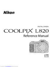 NIKON COOLPIX L820 Reference Manual