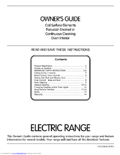 Electrolux Oven Interior Owner's Manual