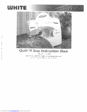 White 1730 Instruction Book