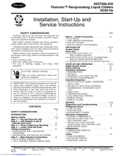 Carrier 30GT080-420 Installation, Start-Up And Service Instructions Manual