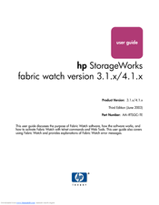 HP StorageWorks Fabric Watch 3.1 User Manual