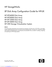 HP 200 Storage Virtualization System Configuration Manual