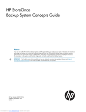HP StoreOnce Series Manual