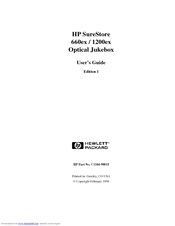 HP Surestore 660ex - Optical Jukebox User Manual