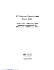 HP StorageWorks 60 Manual
