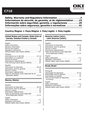 Oki C710 Safety And Regulatory Information Manual