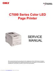 Oki C7000 Service Manual