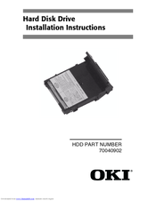 Oki 70040902 Installation Instructions Manual