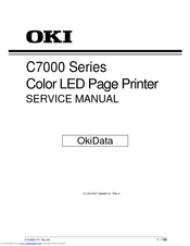 Oki C7000 Service Manual