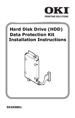 Oki Hard Disk Drive Data Protection Kit Installation Instructions Manual