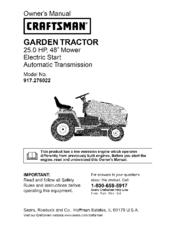 Craftsman 917.276022 Manuals | ManualsLib