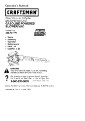 CRAFTSMAN 358.794771 Operator's Manual