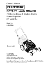 CRAFTSMAN 917.370861 Owner's Manual