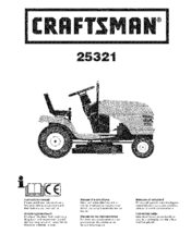 CRAFTSMAN 25321 Instruction Manual