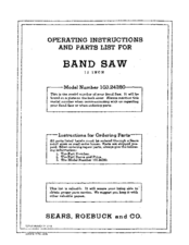 Craftsman 103.24280 Operating And Parts Manual