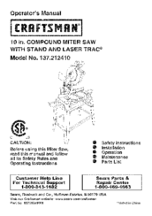 CRAFTSMAN 137.212410 Operator's Manual