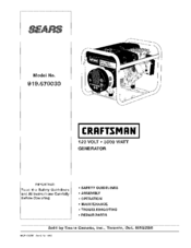 CRAFTSMAN 919.670030 Owner's Manual