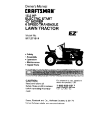 CRAFTSMAN EZ3 917.271014 Owner's Manual