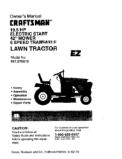 CRAFTSMAN EZ 917.270810 Owner's Manual