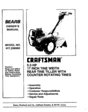 Craftsman 917.298560 Owner's Manual