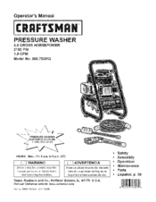 CRAFTSMAN 580.752012 Operator's Manual