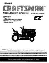 CRAFTSMAN EZ3 917.258990 Owner's Manual
