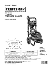 CRAFTSMAN 580.752560 Operator's Manual