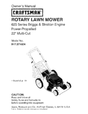 CRAFTSMAN 917.371624 Owner's Manual