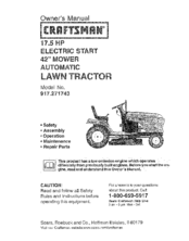 CRAFTSMAN 917.271743 Owner's Manual