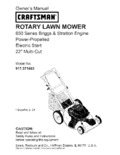 CRAFTSMAN 917.371663 Owner's Manual