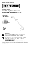 CRAFTSMAN WEEDWACKER 358.745270 Instruction Manual