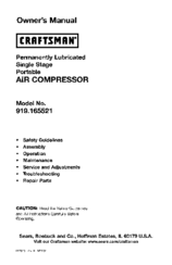 CRAFTSMAN 919.165521 Owner's Manual