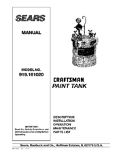 CRAFTSMAN 919.161020 Manual